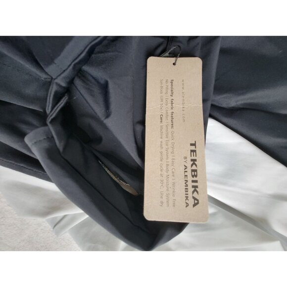 Tekbika By Alembika Black White Colorblock Long Button-Up Shirt Dress Size 4 New - Picture 4 of 10